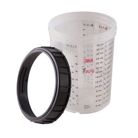 3M 3M PPS Large Cup & Collar, 16023, 1 cup per box, 4PK 7000000642